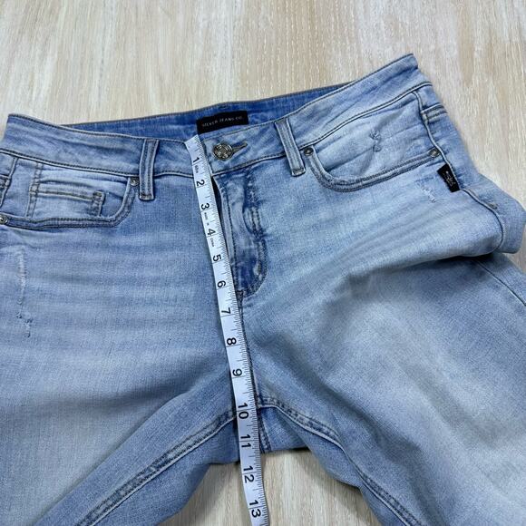 Silver Jeans Suki Skinny Light Wash Denim Stretch Casual Jeans Men's 31x29 - Picture 7 of 11